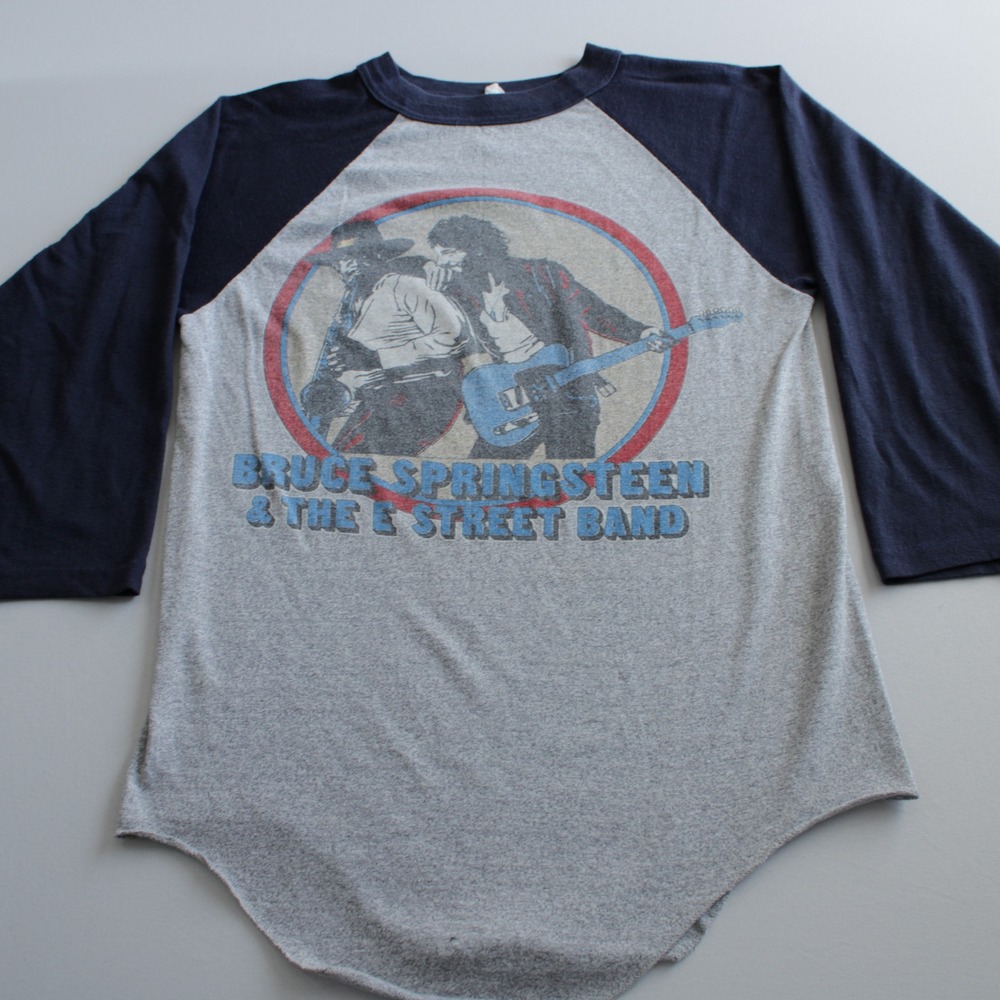 Vintage Bruce Springsteen E Street Band 1980 1981 World Tour Raglan Shirt Small